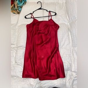 Red Slip Dress